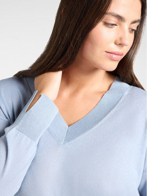 Elena Mirò Elena Mirò Sweter M112Z000879N0A4 Turkusowy Regular Fit