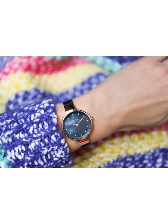 Obaku Obaku Hodinky V173LXVLML Modrá