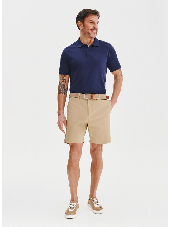 Pako Lorente Pako Lorente Polo P25BN-TX-001 Granatowy Classic Fit