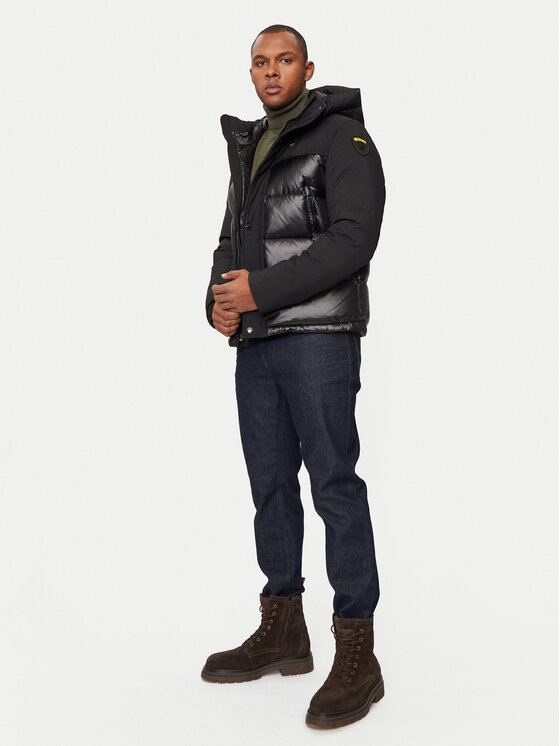 Blauer Blauer Kurtka puchowa 24WBLUC03096 Czarny Regular Fit