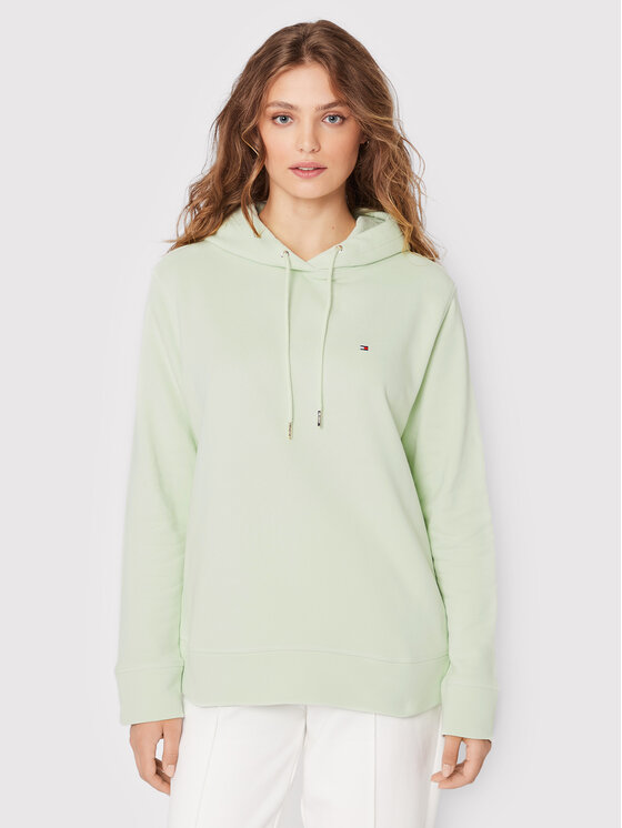 Tommy Hilfiger Tommy Hilfiger Bluza WW0WW32206 Zielony Regular Fit