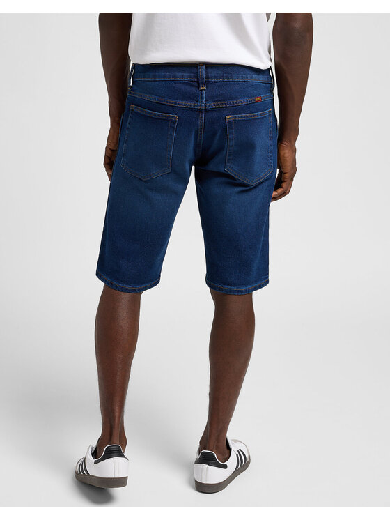 Wrangler Wrangler Szorty jeansowe RUSTLER SHORT Niebieski Straight Fit