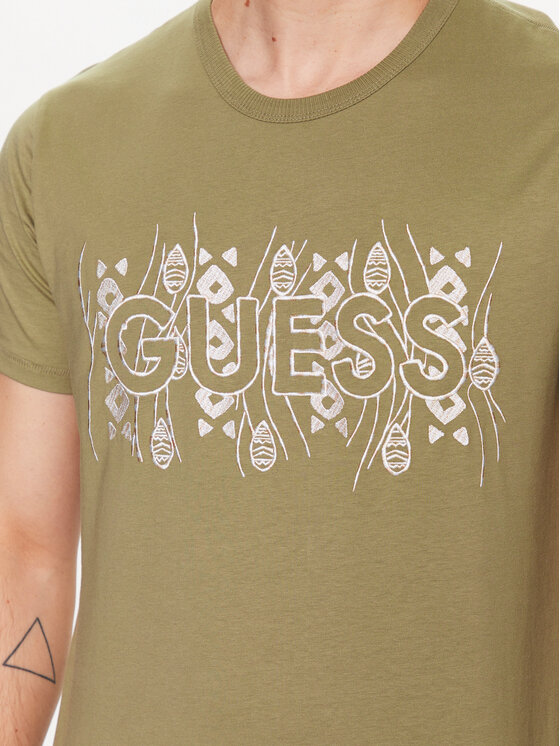 Guess Guess T-shirt M3GI15 K8FQ4 Verde Regular Fit