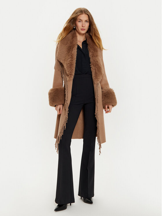 Marciano Guess Marciano Guess Вовняне пальто 4BGL10 7125A Коричневий Regular Fit