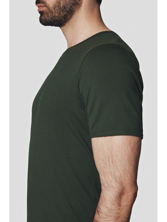 Lancerto Lancerto T-Shirt Calum TS073124000017 Zielony Regular Fit
