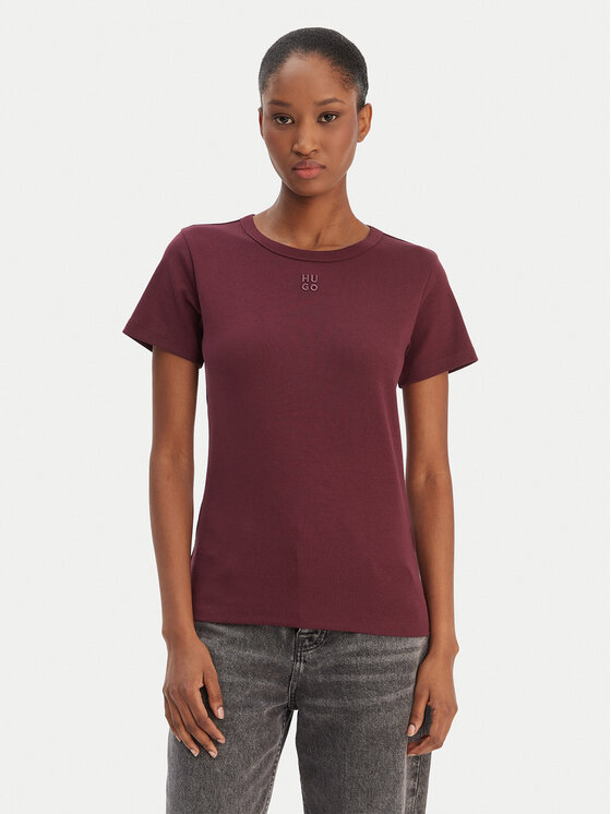HUGO HUGO Tricou Deloris 50512002 Vișiniu Regular Fit
