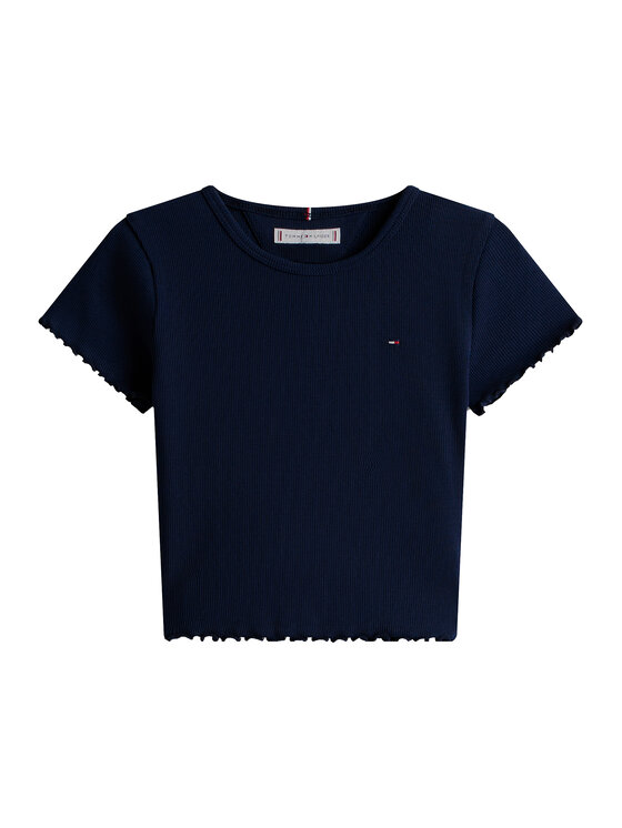 Tommy Hilfiger Tommy Hilfiger T-shirt KG0KG08590 Tamnoplava Slim Fit