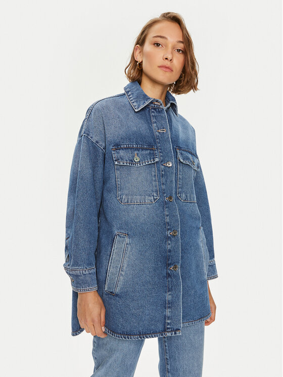 Weekend Max Mara Geacă de blugi Tartufo 2425086051650 Bleumarin Oversize