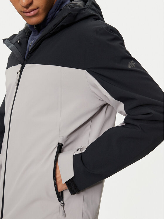 4F 4F Skijacke 4FWAW24TTJAM579 Grau Regular Fit