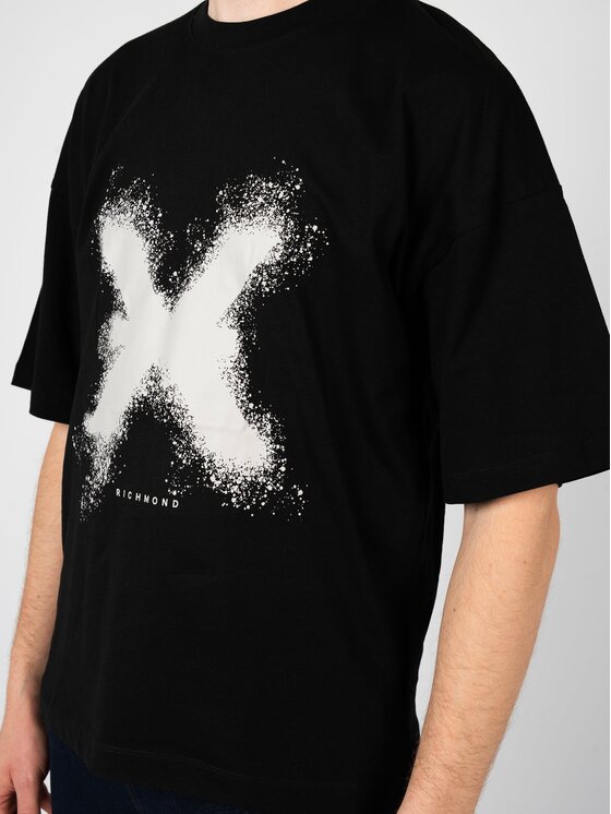 John Richmond John Richmond T-Shirt UMA24246TS Černá Regular Fit