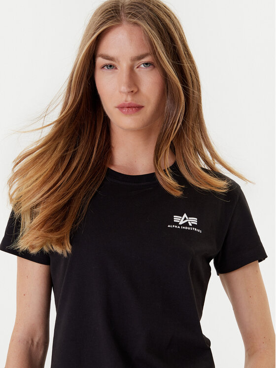 Alpha Industries Alpha Industries T-särk Basic T Small Logo 196054 Must Regular Fit