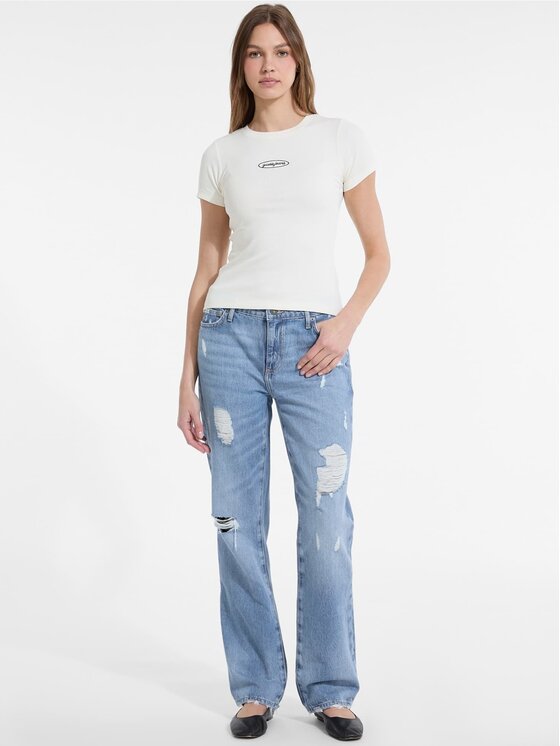 Guess Jeans Guess Jeans Jeansy 176845 Modrá Relaxed Fit