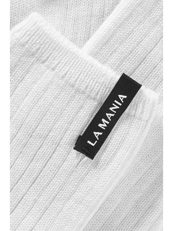 La Mania La Mania Calzini corti MERINOWOOL SOCKS 2 Bianco
