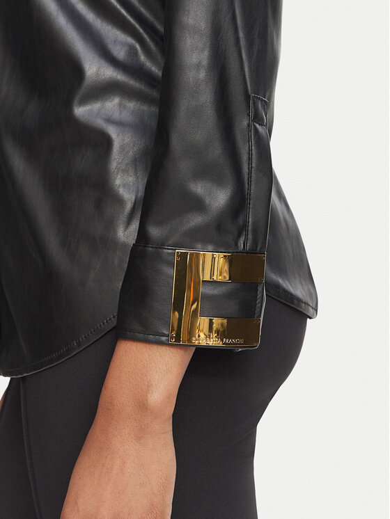 Elisabetta Franchi Elisabetta Franchi Πουκάμισο CA-195-66E2-V400 Μαύρο Regular Fit