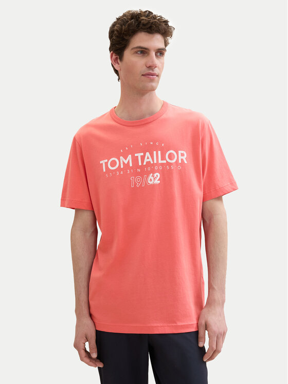 Tom Tailor Tom Tailor Tricou 1041871 Roșu Regular Fit
