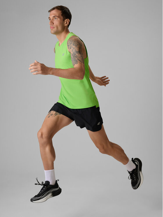 4F 4F Szorty sportowe FLOW MOTION Czarny Regular Fit
