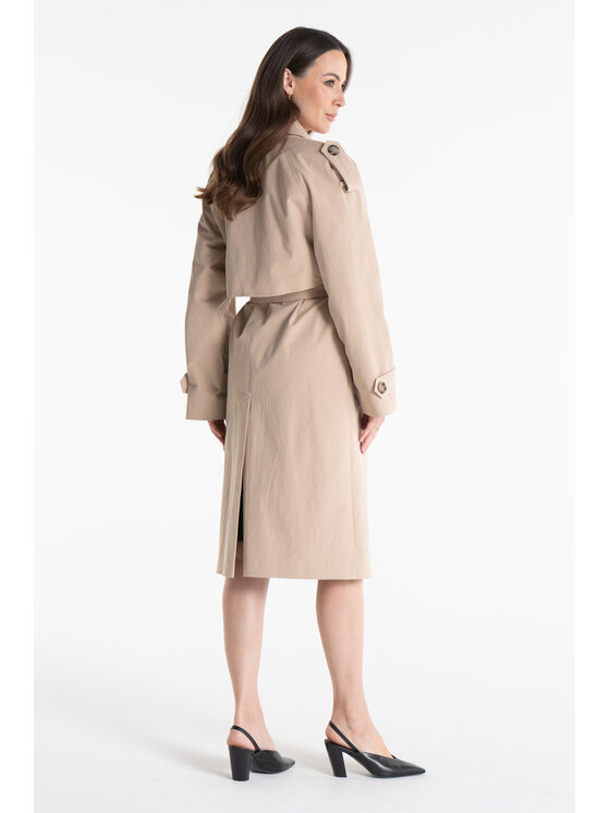 Salme Salme Kabát pro přechodné období Amanda 2.0 Béžová Regular Fit