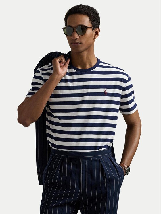 Polo Ralph Lauren Polo Ralph Lauren Marškinėliai 710803479030 Balta Custom Slim Fit