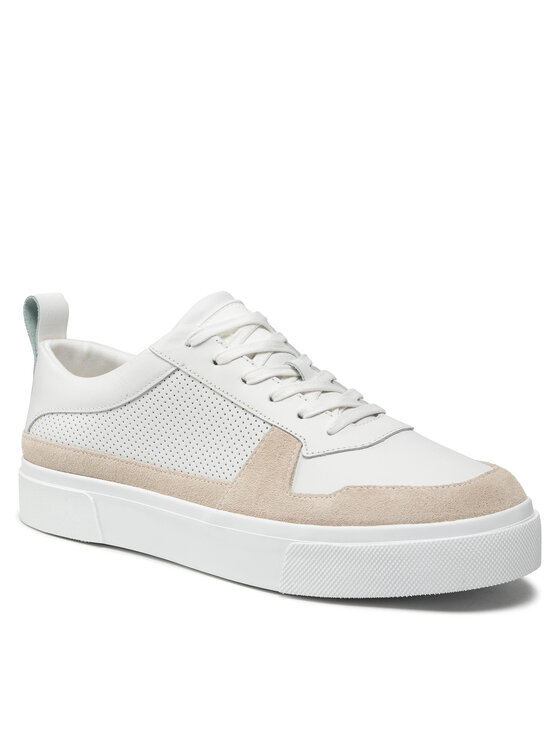 Sneakers Low Top Lace Up Lth HM0HM00495 Bianco