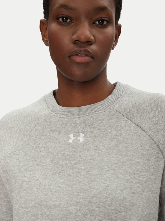 Under Armour Under Armour Bluza Rival Fleece Crew 1379508 Szary Loose Fit