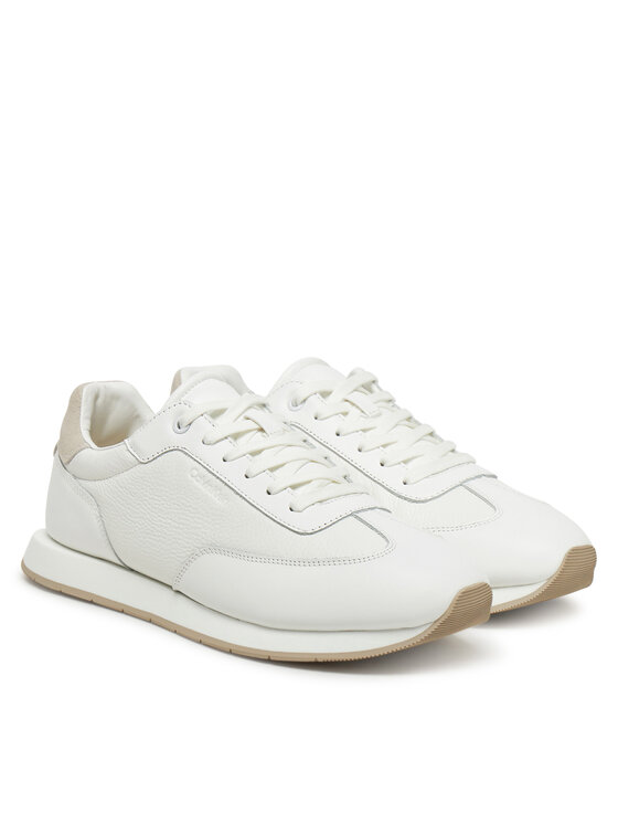 Calvin Klein Calvin Klein Sneakers Low Top Lace Up Tmbl Lth HM0HM01804 Alb