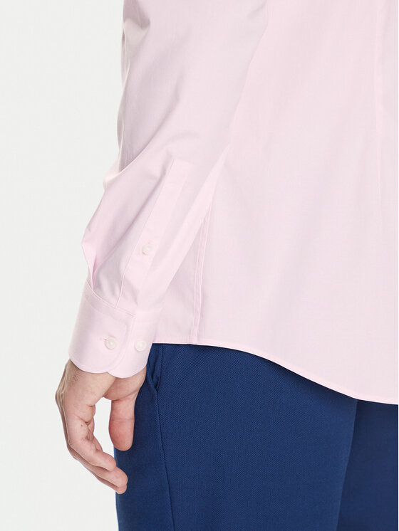 BOSS BOSS Košeľa H-Hank 50469345 Ružová Slim Fit