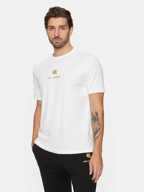 KARL LAGERFELD KARL LAGERFELD Tričko 755461 551235 Biela Regular Fit