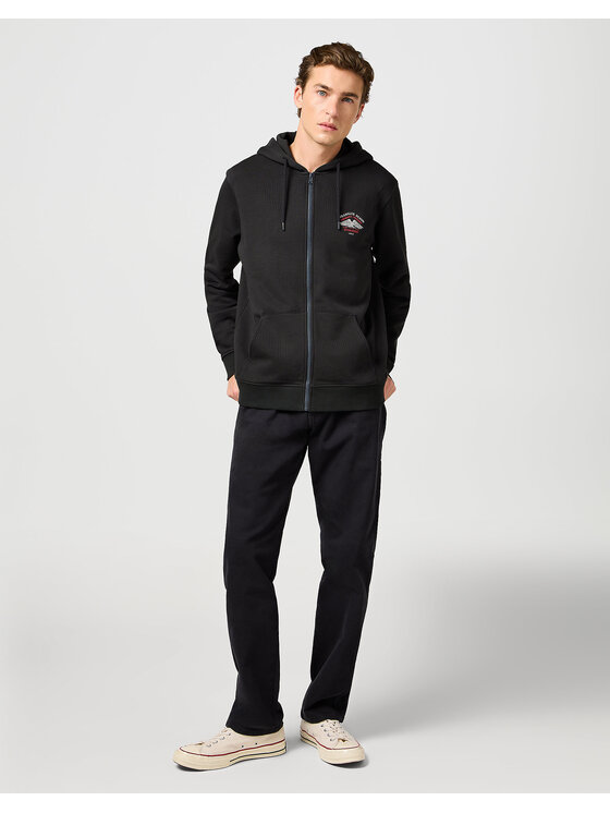 Wrangler Wrangler Bluza 112362888 Czarny Regular Fit