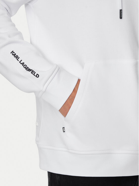 KARL LAGERFELD KARL LAGERFELD Majica dugih rukava 705401 543910 Bijela Regular Fit