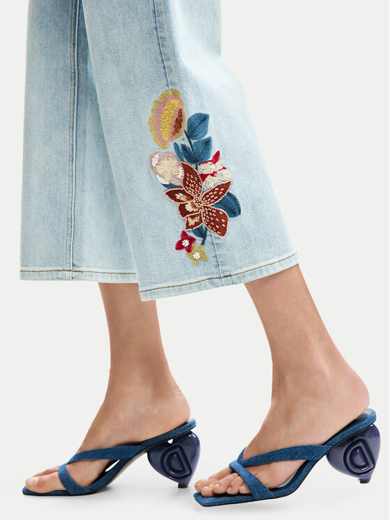 Desigual Desigual Дънки Coco 26SWDD20 Син Straight Fit