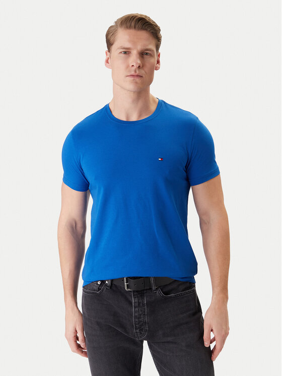 Tommy Hilfiger Tommy Hilfiger Póló MW0MW10800 Kék Slim Fit