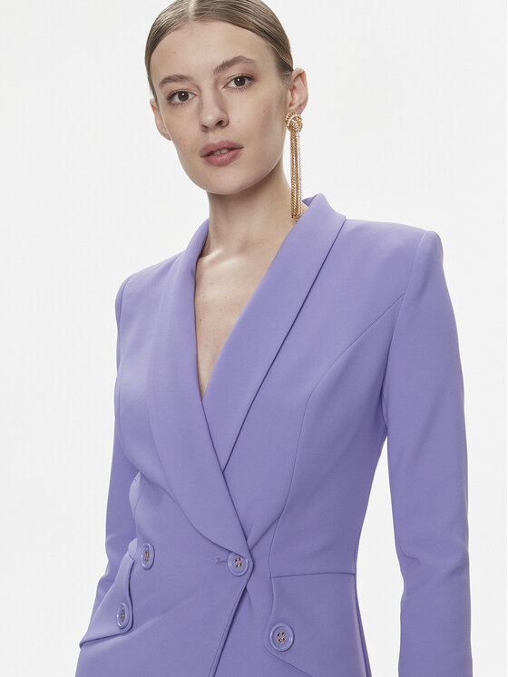 Elisabetta Franchi Elisabetta Franchi Kokteiļkleita AB-562-41E2-V500 Violets Regular Fit