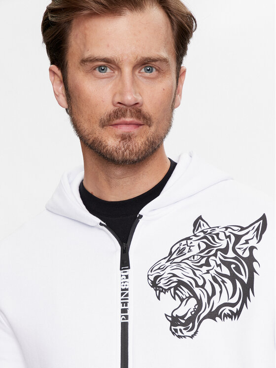 Plein Sport Plein Sport Felpa FADC MJB3407 STE003N Bianco Regular Fit