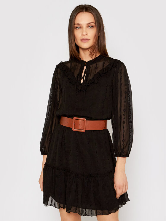 Vestito da giorno WA1236 T5960 Nero Regular Fit