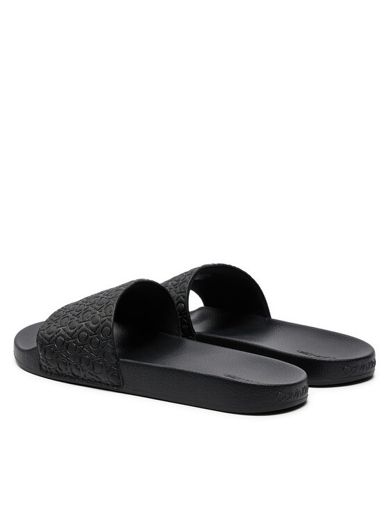 Calvin Klein Calvin Klein Şlapi Pool Slide Mono HM0HM01517 Negru