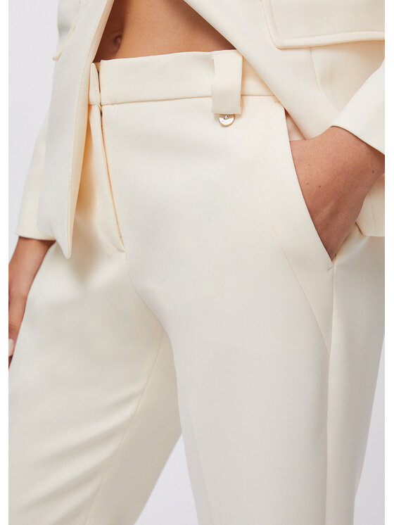 Liu Jo Liu Jo Pantaloni di tessuto CA6369T2957P9644 Bianco Regular Fit