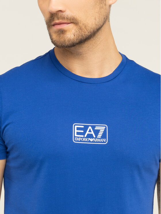 EA7 Emporio Armani EA7 Emporio Armani Marškinėliai 8NPT11 PJNQZ 1570 Mėlyna Regular Fit