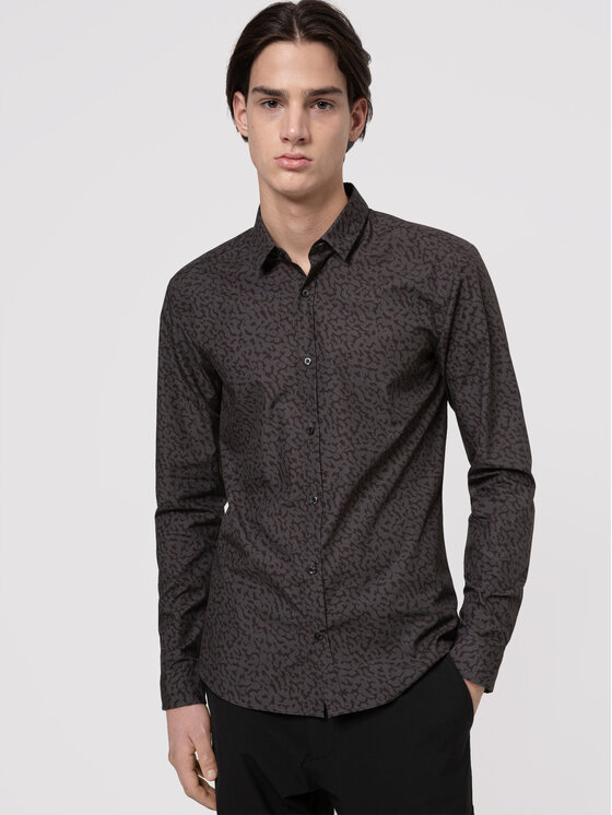 Hugo Krekls Ero3-W 50449762 Melns Extra Slim Fit