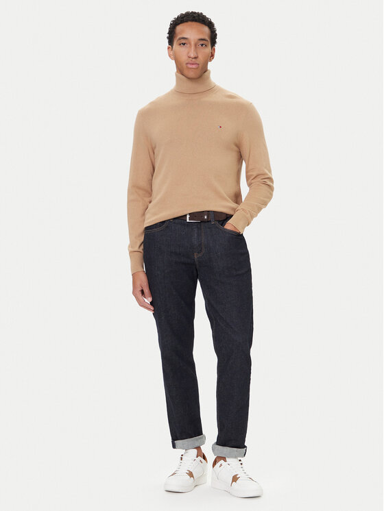 Tommy Hilfiger Tommy Hilfiger Golf MW0MW28048 Bež Regular Fit