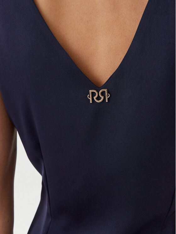 Rinascimento Rinascimento Kokteiļkleita CFC0122928003 Tumši zils Regular Fit