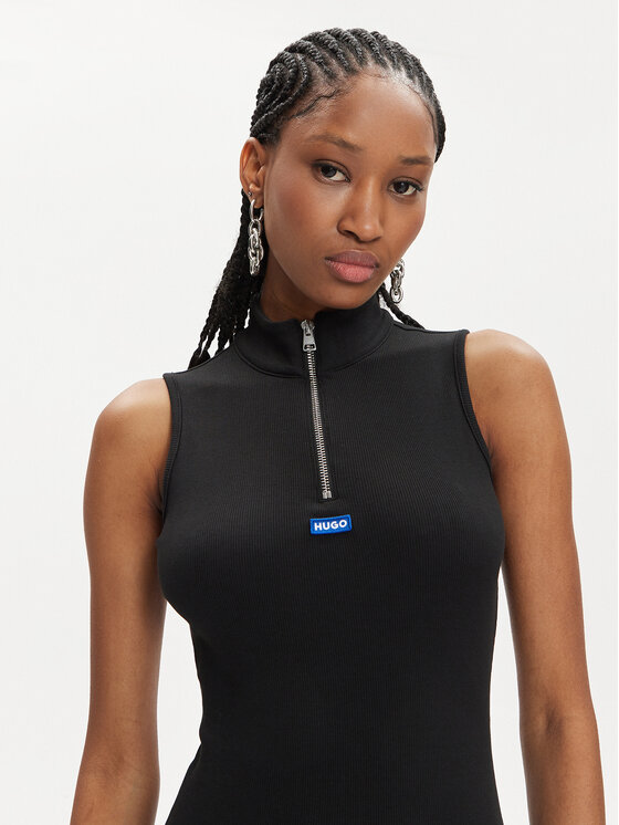 HUGO Hugo Kasdieninė suknelė Nastalia 50515129 Juoda Slim Fit