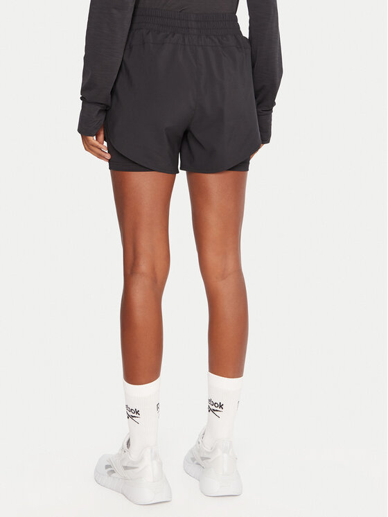 Reebok Reebok Αθλητικό σορτς RK25186CCW Μαύρο Slim Fit