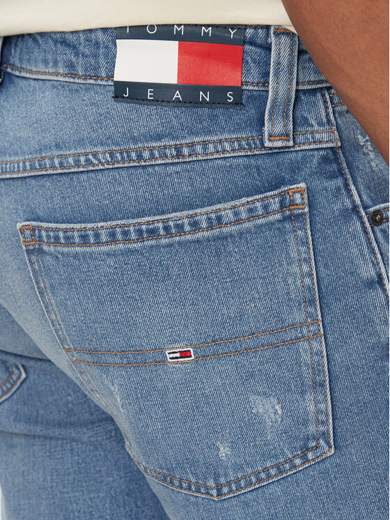 Tommy Jeans Tommy Jeans Kratke traperice Ronnie DM0DM18794 Plava Slim Fit