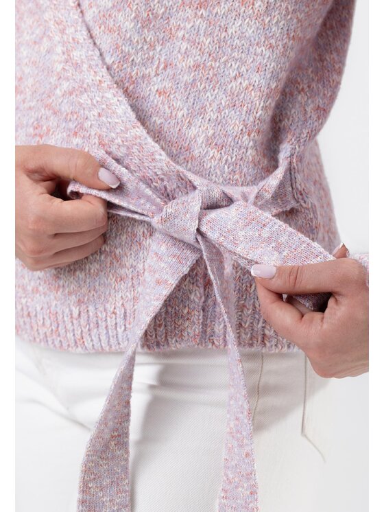 LAURELLA LAURELLA Sweter 6TU016 Różowy Regular Fit