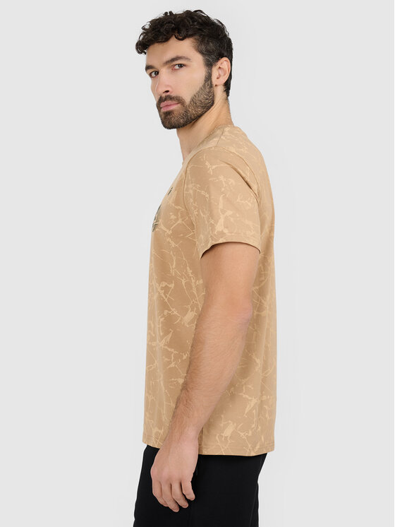 4F 4F T-Shirt MISSION READY Beżowy Regular Fit