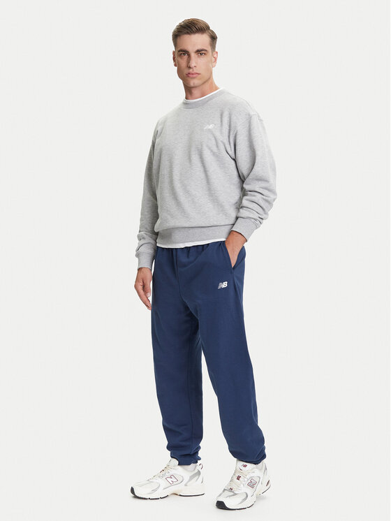 New Balance New Balance Bluza Small Logo MT41507 Szary Relaxed Fit