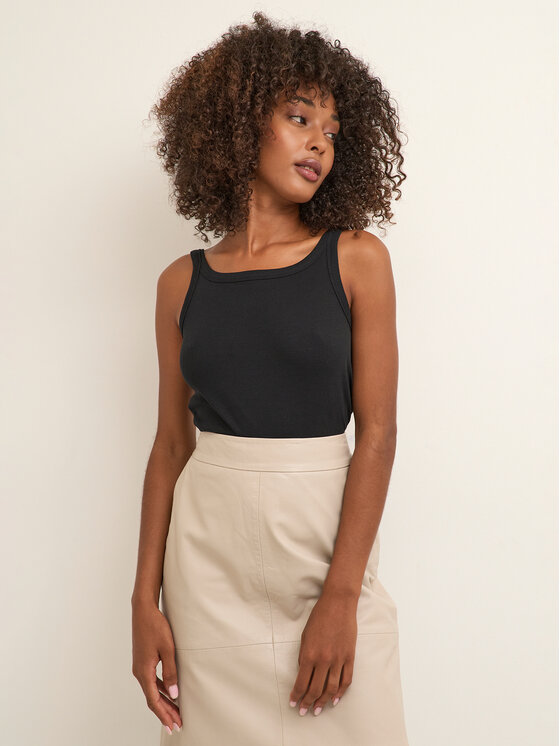 Kaffe Top Carna 10507348 Čierna Shaped Fit