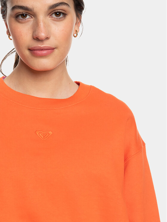 Roxy Roxy Felpa Ess Nrj Cn Otlr ERJFT04670 Arancione Regular Fit