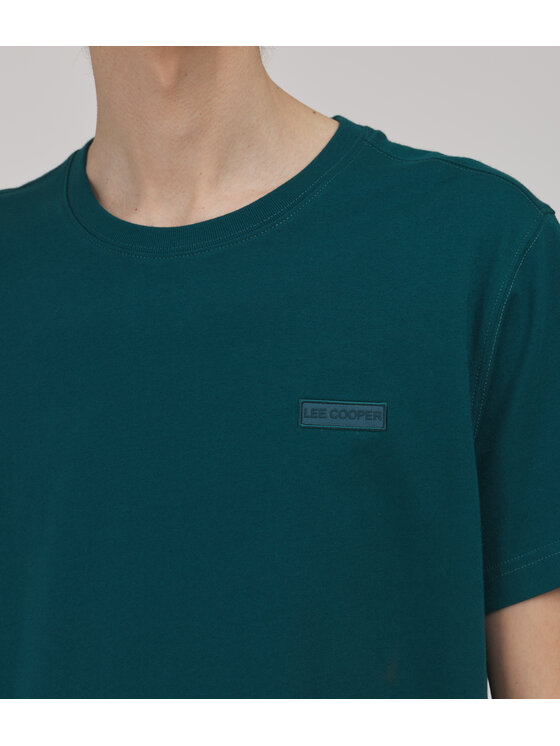 Lee Cooper Lee Cooper T-Shirt SIMPLE Turkusowy Regular Fit