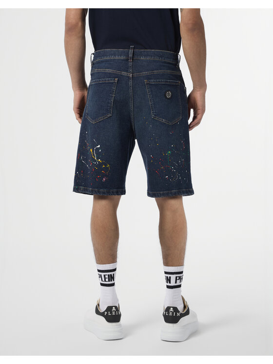 PHILIPP PLEIN PHILIPP PLEIN Szorty jeansowe 29790 Regular Fit